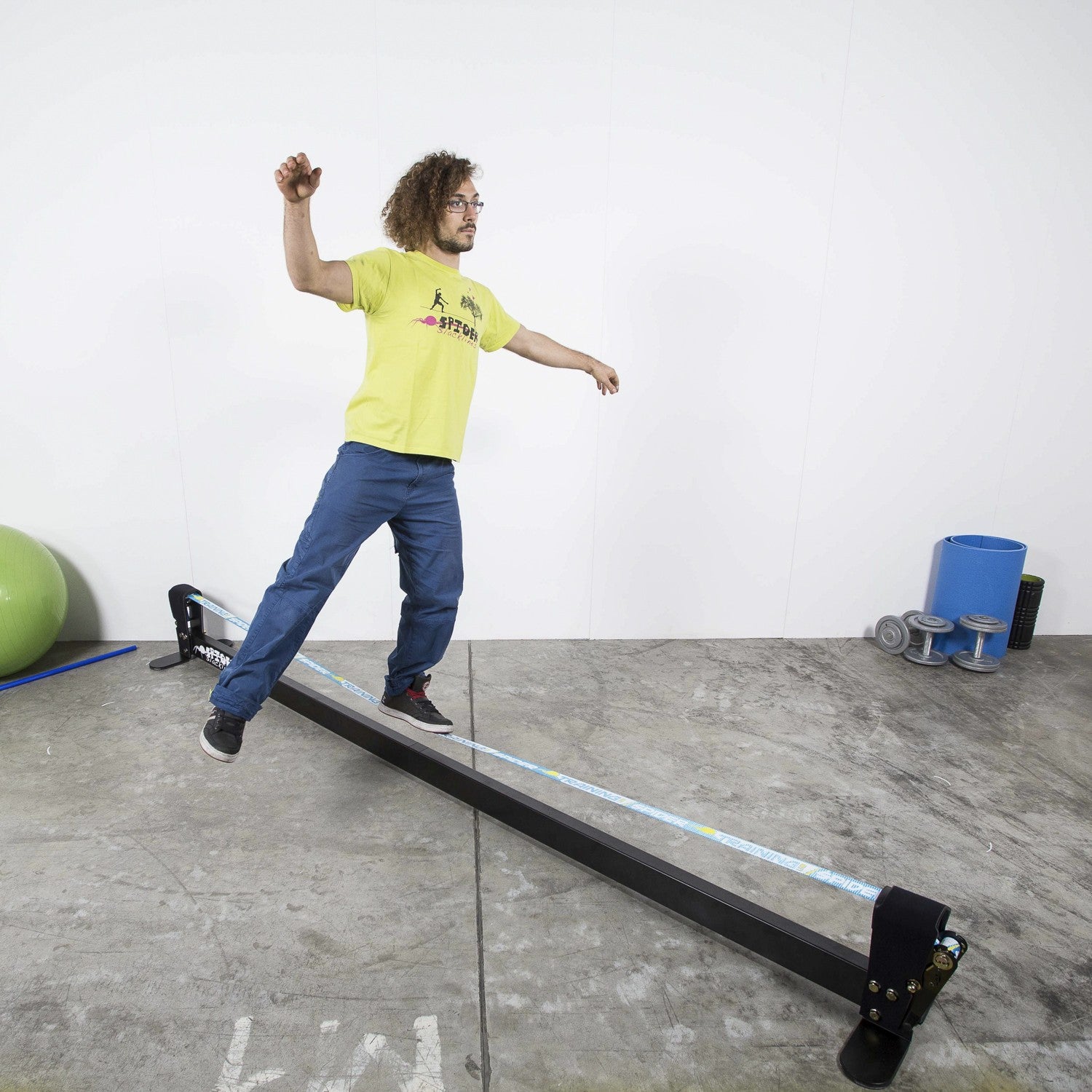 struttura portante per slackline da interno