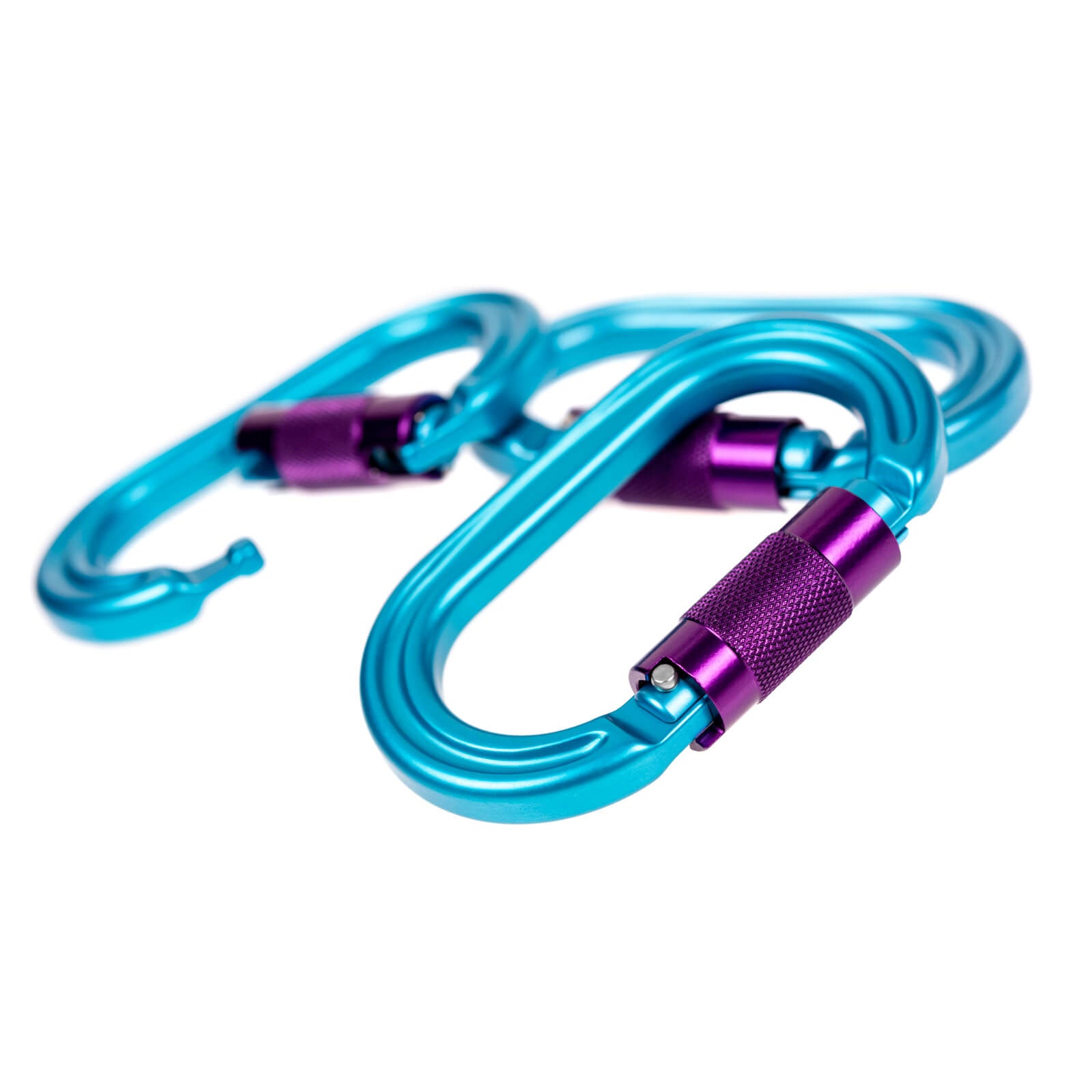 moschettone ovale con ghiera in alluminio