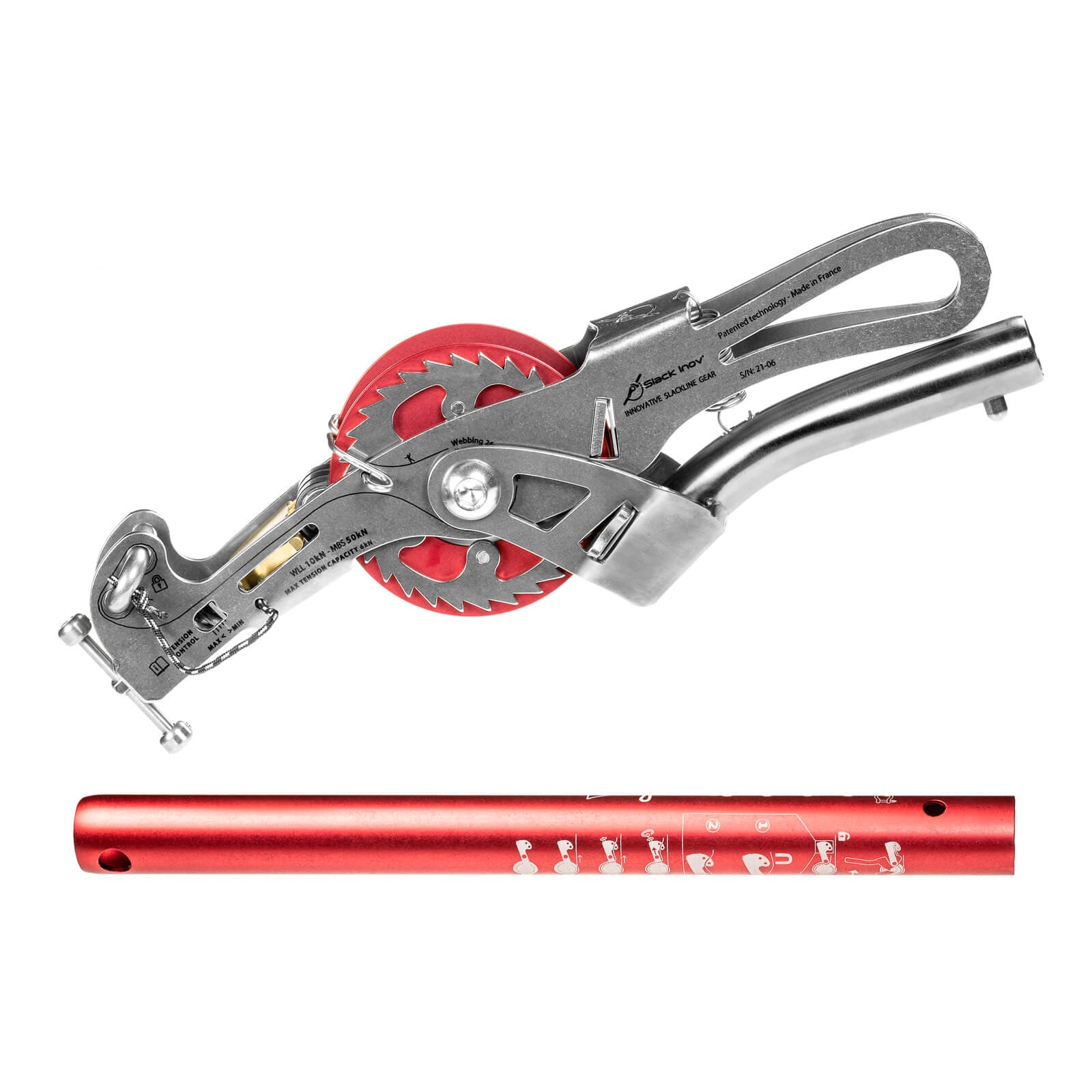 Sistema di tensionamento per highline e longline