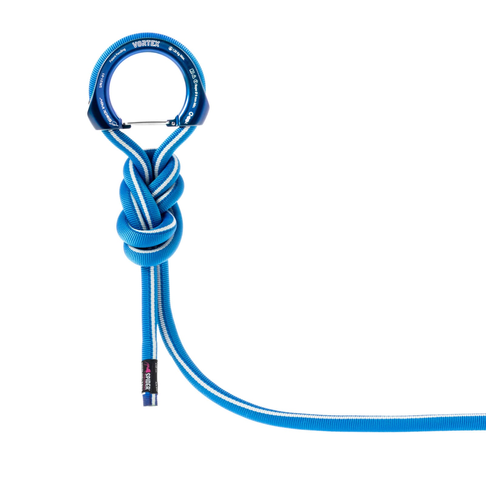 corda rivestita da tessuto di protezione#SELECT RING_1x 65 mm VORTEX Blue