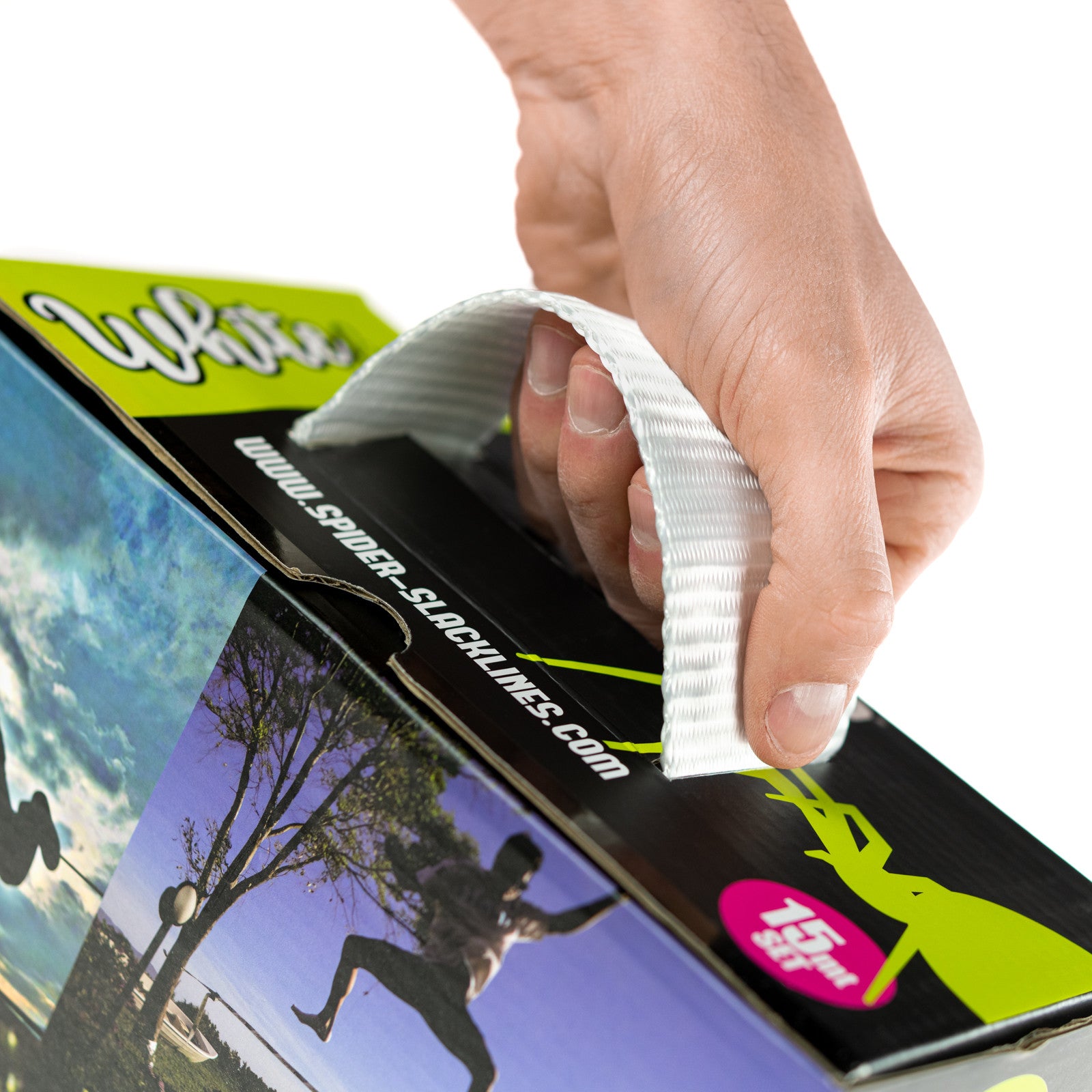 SLACKLINE KIT - WHITE LINE 15