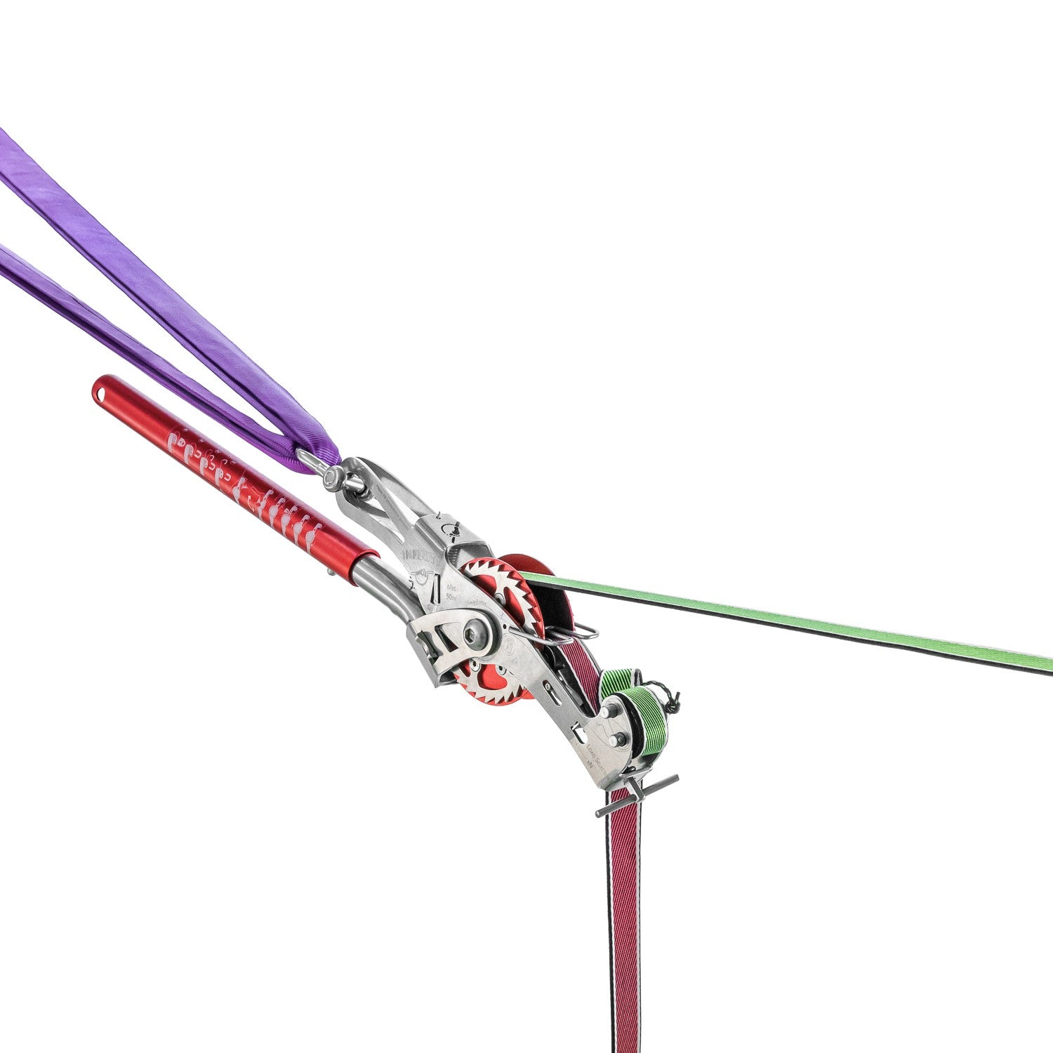 Sistema di tensionamento per highline e longline