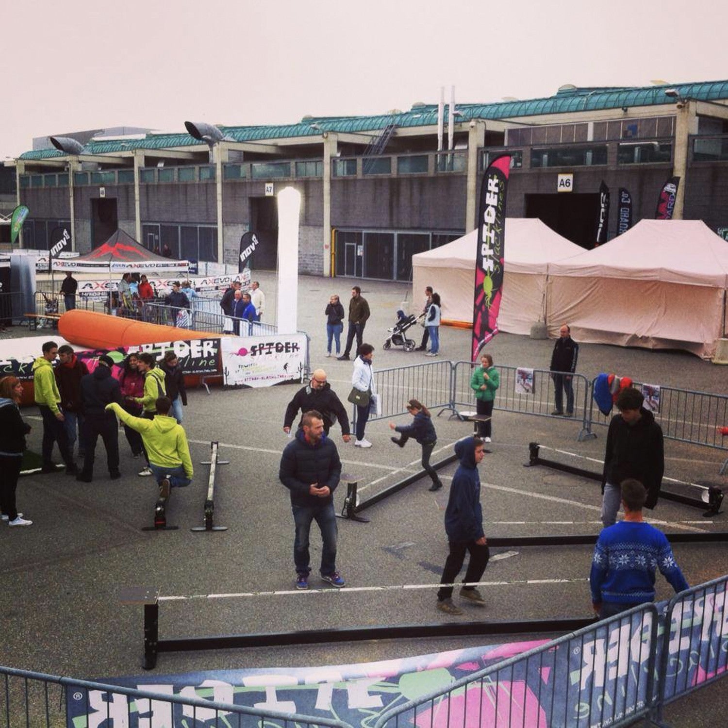 struttura portante per slackline da interno