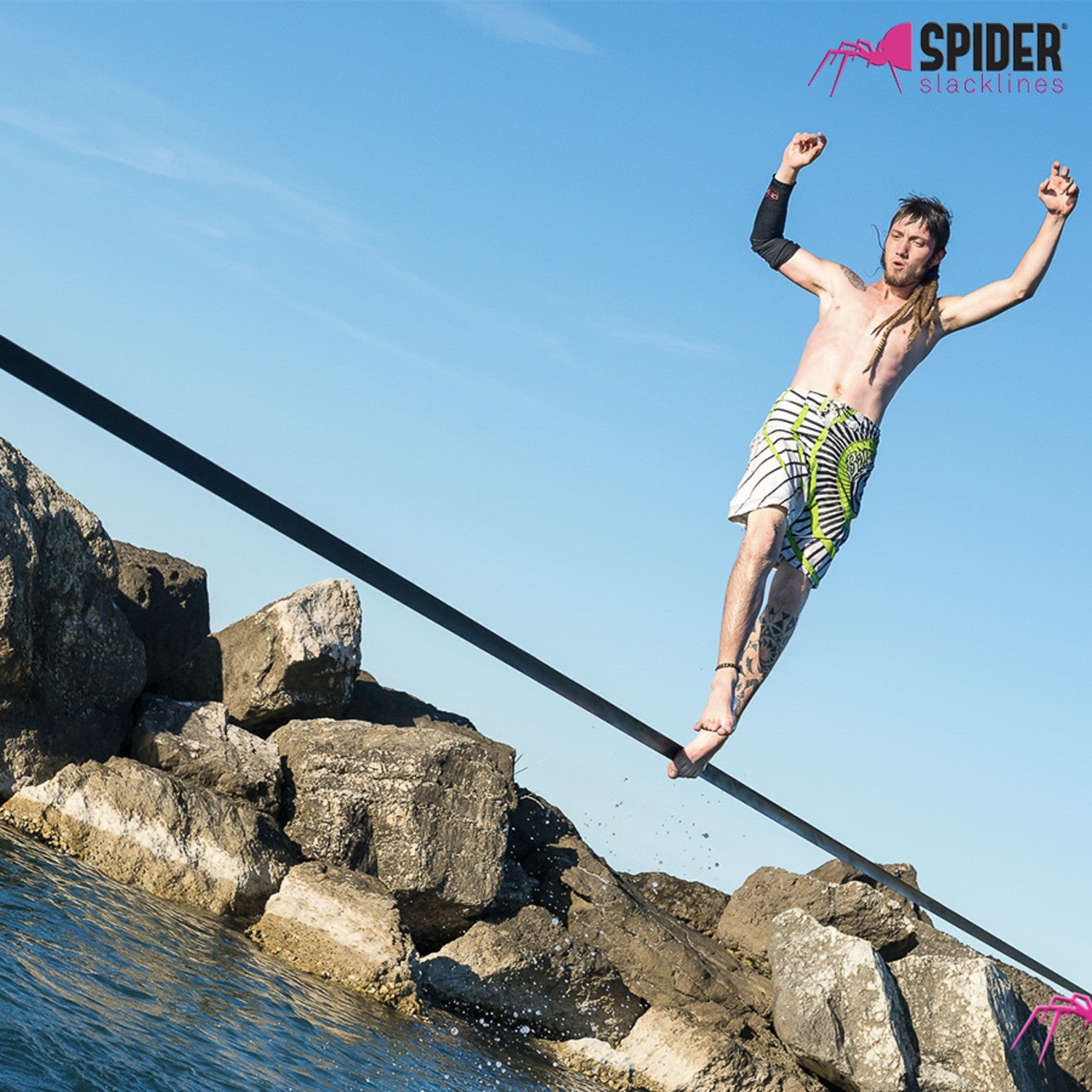 Cricchetto per il tensionamento di slackline
