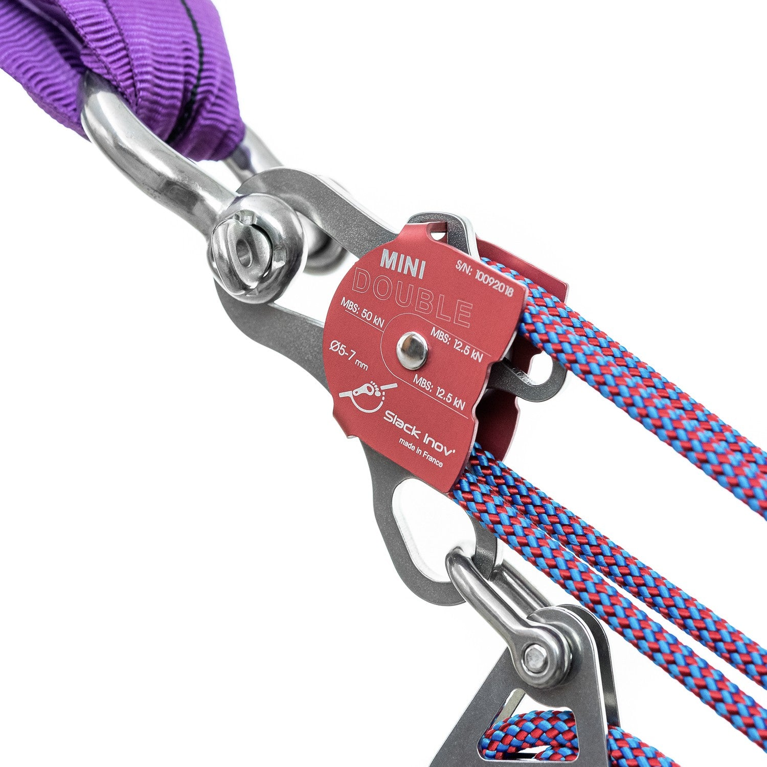 Freno a leva per paranco slackline