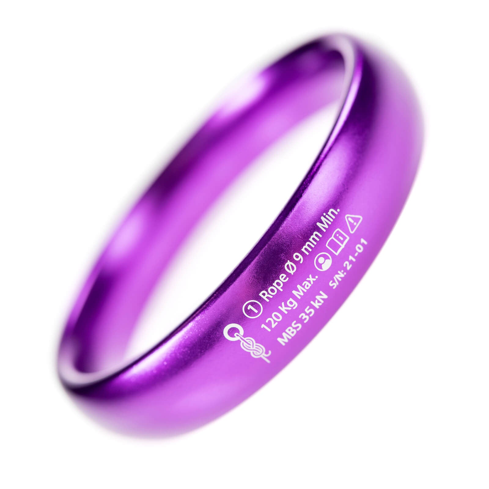 anello di alluminio viola