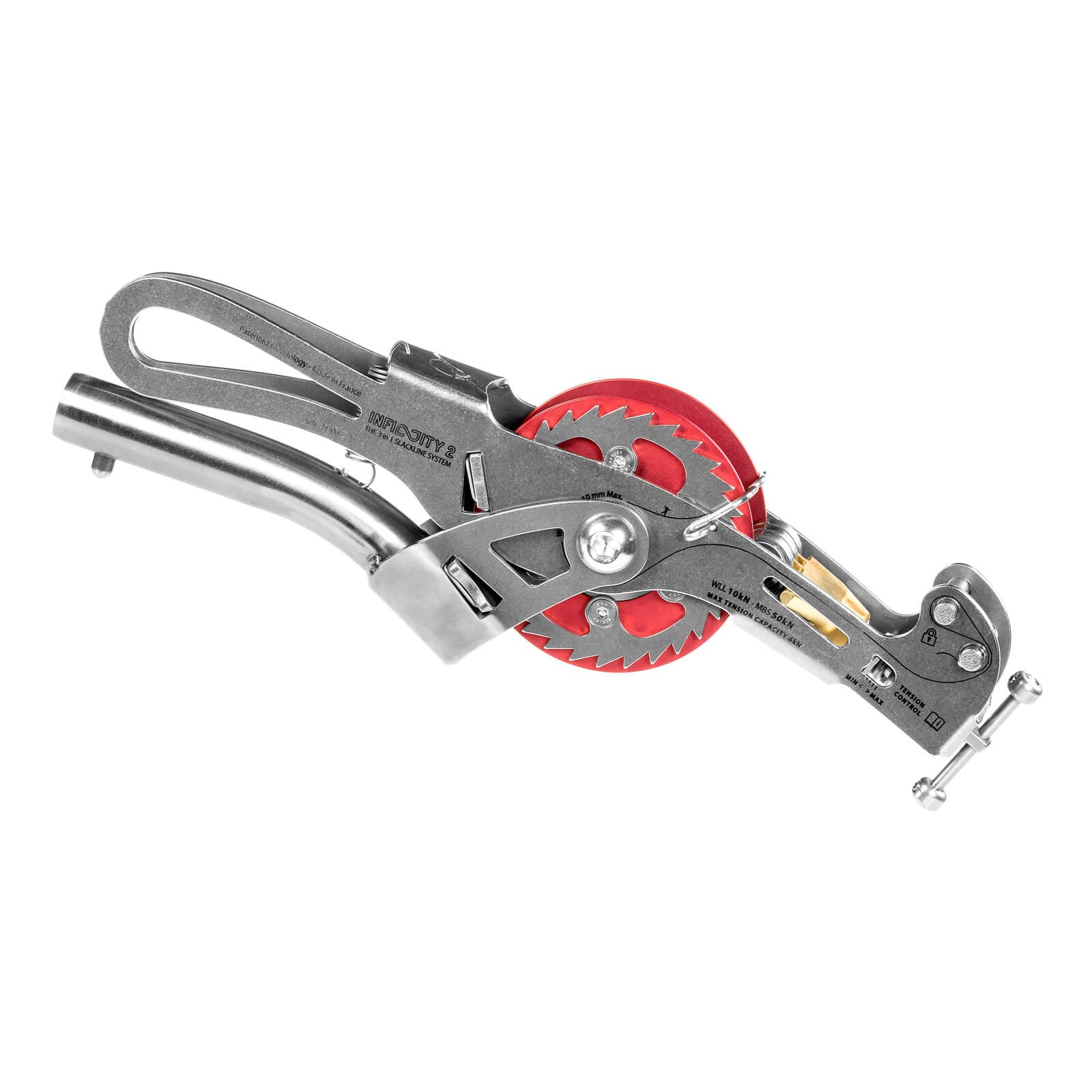 Sistema di tensionamento per highline e longline