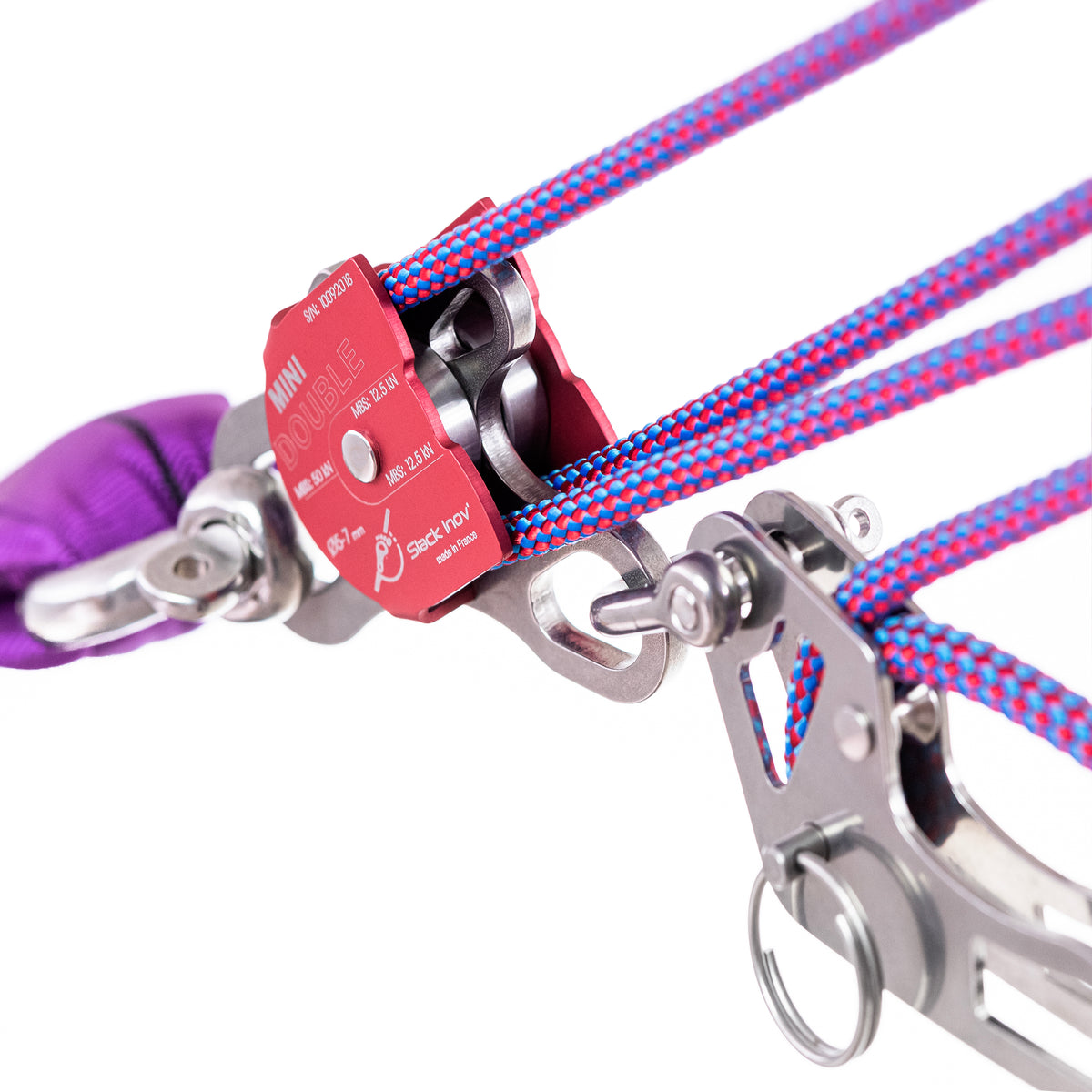 MINI DOUBLE U-LIGHT 5:1 PULLEY SYSTEM STAINLESS STEEL
