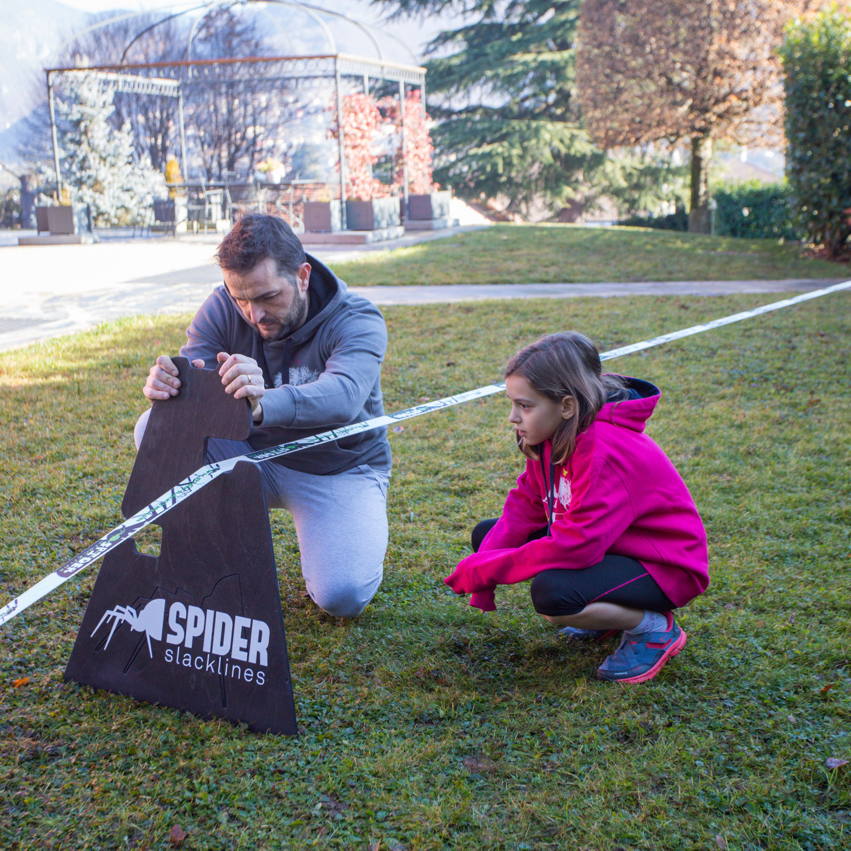 SLACKLINE OUTDOOR KIT WHITE LINE 15